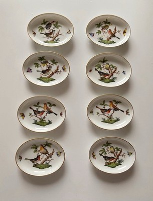 Herend Porzellan - Set 8 handbemalte Schälchen - 150 Jahre Jubiläum