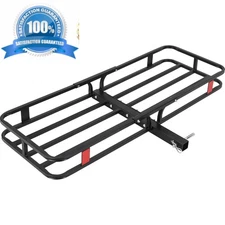 500 lb Cargo Carrier Hitch Mount Cargo Basket Foldable Luggage Rack 2" Receiver