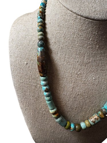 Jay King DTR 925 China Sterling Silver Necklace Turquoise Bead Southwestern - Picture 2 of 5