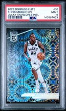 /8 2023 PANINI DONRUSS ELITE #10 KHRIS MIDDLETON LUCKY ENVELOPES INTL PSA 9