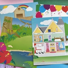 Sandylion Vintage 90s Sticker Designs Book Binder Album Pages Double Sided 1996