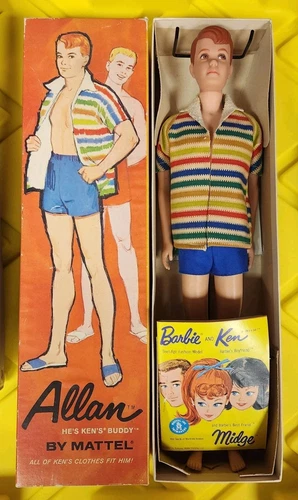 Vintage Mattel ALLAN Doll Ken’s Buddy 1000 Beach Jacket 1960s Original NIB!!