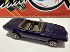SINISTER! 1968 Hot Wheels Redline dark purple Firebird TOUGH COLOR Dark Interior