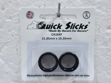 QUICKSLICKS CA16XF SILICONE TIRES FOR CARRERA FERRARI 458 599 1/32 SLOT CAR PART