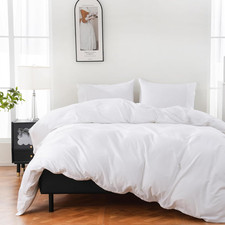 100 Organic Cotton Duvet Cover King 400 Thread Count Sateen Comforter Cover Sof