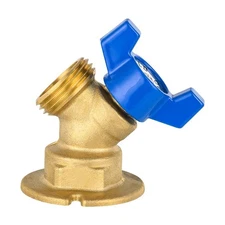 1/4-Turn Sillcock Hose Bibb with Flange, 3/4 Inch Female Threaded Inlet x 3/4...