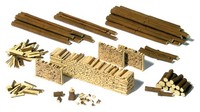 Preiser 17609 Ho MaßStab Holzstapel Und HolzstäMme - Bausatz