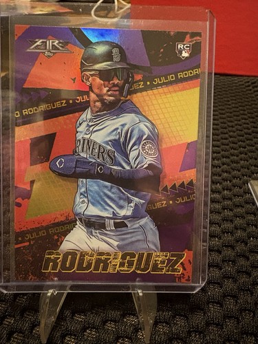 Julio Rodriguez [Purple] #107 2022 Topps Fire card