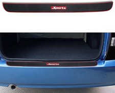 Rear Bumper Protector Guard, Universal Rubber Scratch-Resistant Black Red-Sports