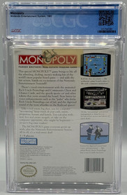 Monopoly Nintendo NES Oval SOQ Sealed New CGC 9.8 A+ Graded Parker Brothers