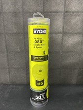 Ryobi Ac80rl10 10 Pack .080 Single Line Spool Pre-wound Replacement X10 Ryobi Ac80rl10 10 Pack .080 Single Line Spool Pre-wound Replacement X10