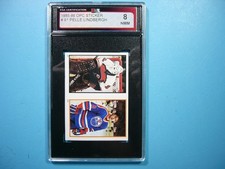 1985/86 O-PEE-CHEE NHL HOCKEY STICKER #91 PELLE LINDBERGH KSA 8 NMMINT 85/86 OPC