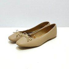 Time and Tru Bow Ballet Flats Slip On Size 9 Synthetic Comfortable Everyday Wear