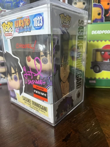 Funko Pop! Sasuke (Rinnegan) #1023 Signed With Custom Art (JSA COA)
