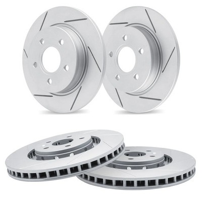 For Subaru Impreza 93-96 R1 Concepts Slotted Front & Rear Brake Rotor Set