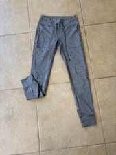 Offline by Aerie Gray Ankle Leggings Women's Size S Mid Rise With Drawstring