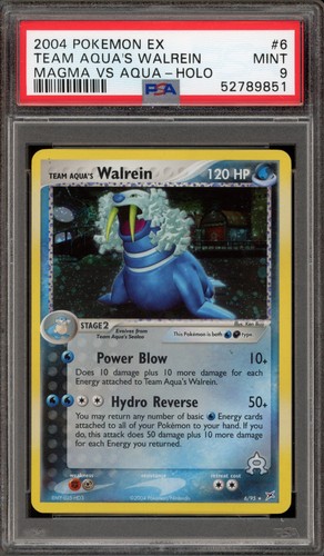 Team Aqua's Walrein graded PSA 9 for sale on eBay