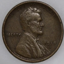 1918-S Wheat Cent, Popular Collector Coin As Shown [SN02]