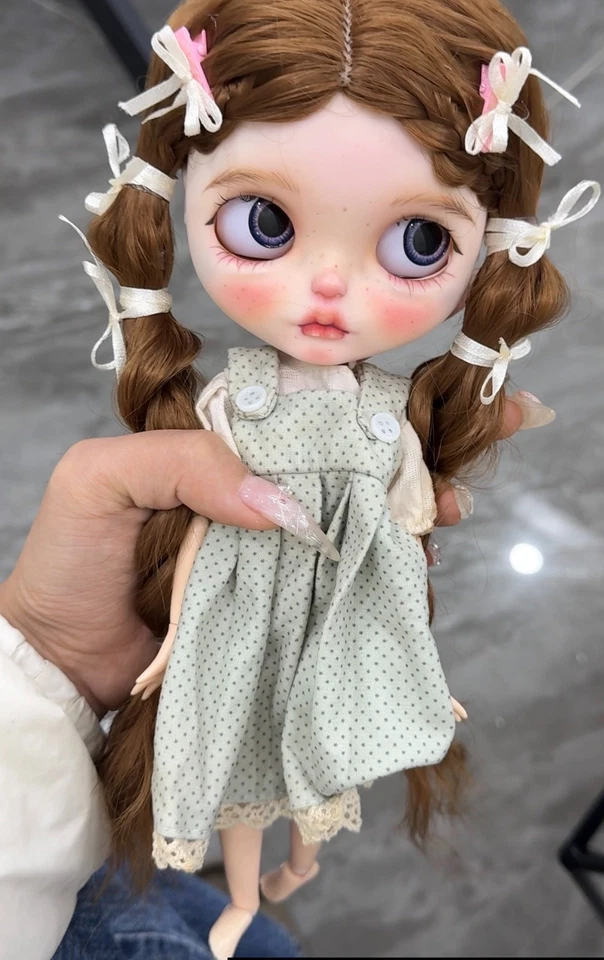 Boneca Blythe feita à mão RBL personalizada com roupas + peruca OB24/OB22 1/6 boneca boneca BJD - Imagem 3 de 4