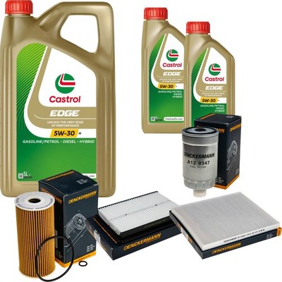 Inspektionspaket Castrol EDGE 5W-30 M Engine 7L für KIA Sorento II 2.2 CRDi