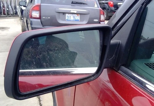 09 10 11 2012 Ford Flex Driver LH Side View Mirror in RZ Red w/ Manual Fold