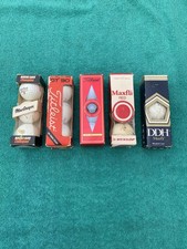 Vintage N.O.S. Unused Golf Balls, Five Sleeves 15 Balls Total.