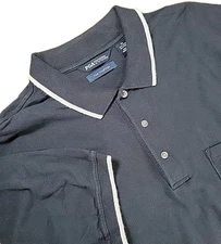PGA Tour Flex Black Polo Shirt, Size XXL, Golf, Front Pocket, EUC