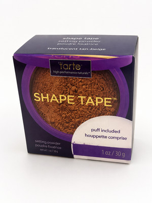 Tarte Shape Tape Translucent Setting Powder with Puff Tan-Deep  .42oz ~BRAND NEW