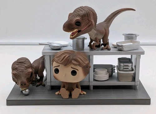 Funko Pop! Moments: Jurassic Park Tim Murphy with Velociraptors Target #1199