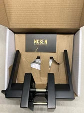 6 Pack Matte Black Privacy Door Levers, Interior Door Levers for Bed and Bath