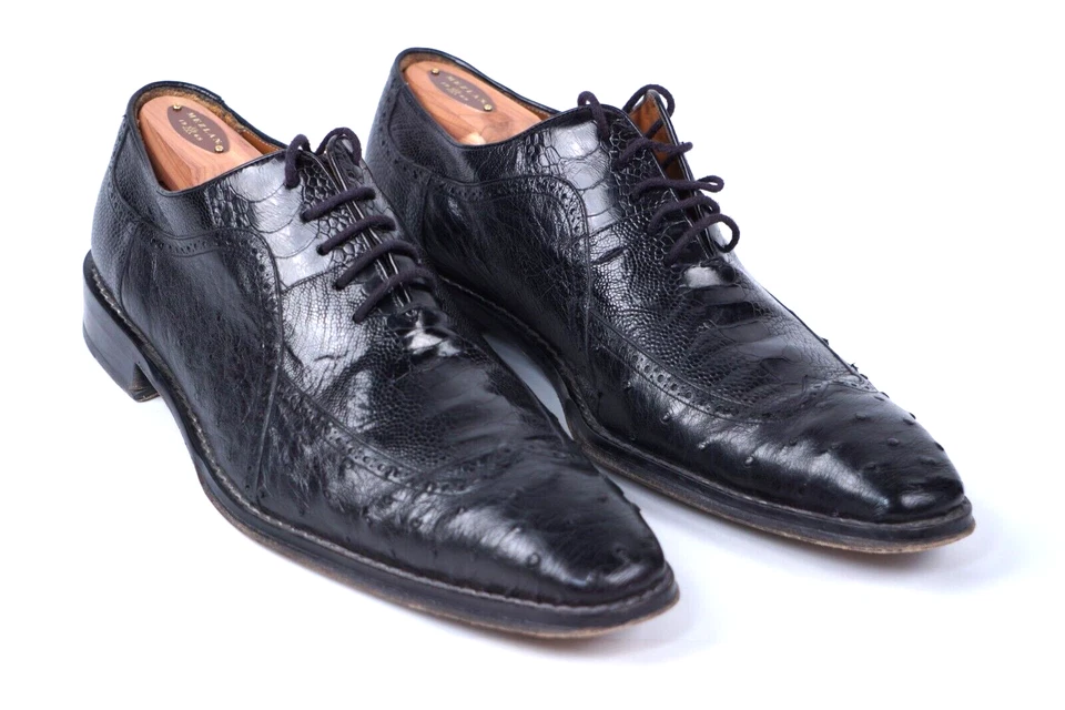 Zapatos de vestir Mezlan negros Oxford de cuero de cocodrilo genuino para hombre talla 13 Foto 2 de 4