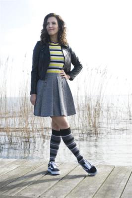 Bonnie Doon Kniestrümpfe Damen Sparkling Stripe Knee High Gr. 36 bis 42 NEU 