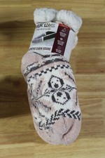 Muk Luks Women's Cabin Socks-2 Pr-Light Pink-S/M (5/7)-NWT-2900724