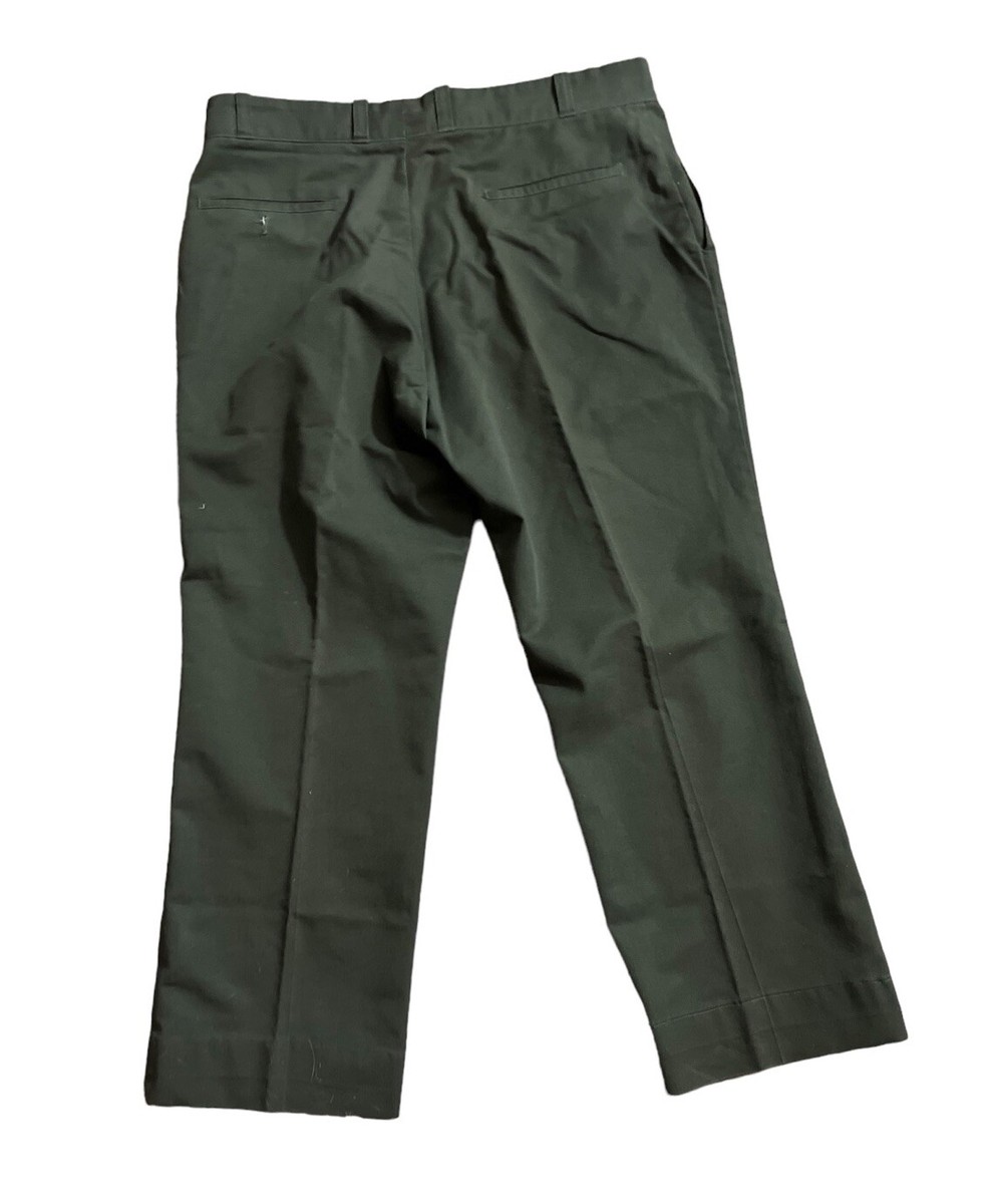 Vintage Green Sears Work Pants 80s Perma Prest Chino Vintage Green Sears Work Pants 80s Perma Prest Chino