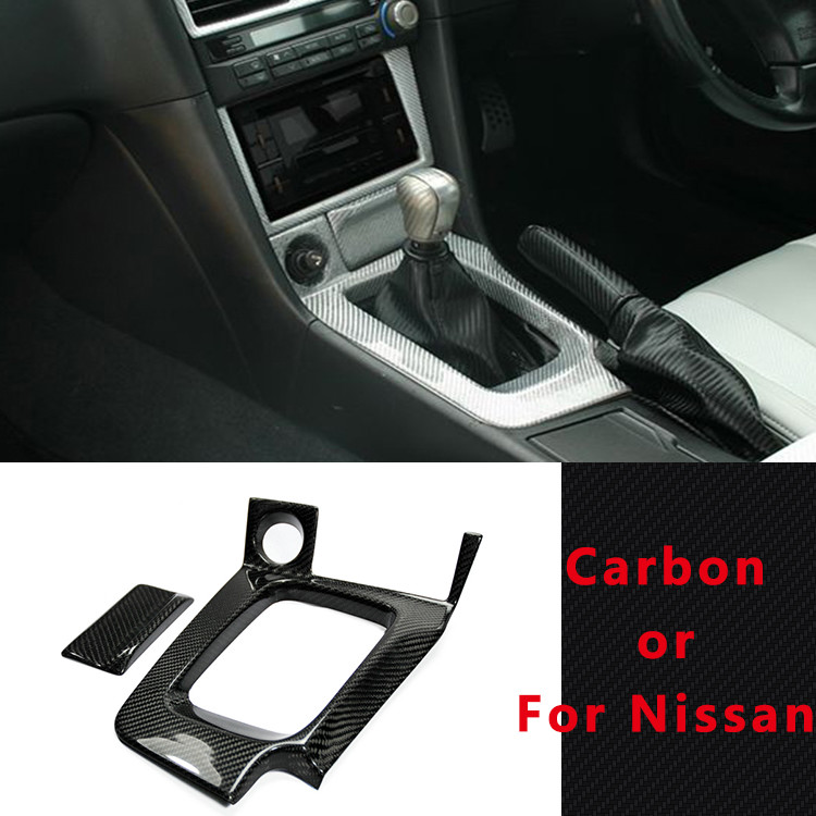 For R34 Skyline GTR OE Style Carbon Gear Surround & Ashtray Stick