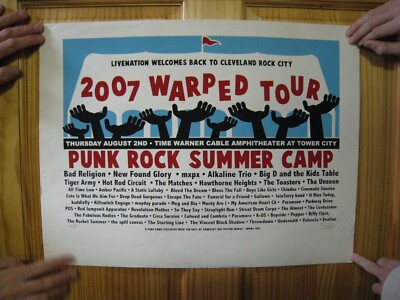 Bad Religion Poster Neu Found Glory MXPX Alkaline Trio All Time Low 2. August