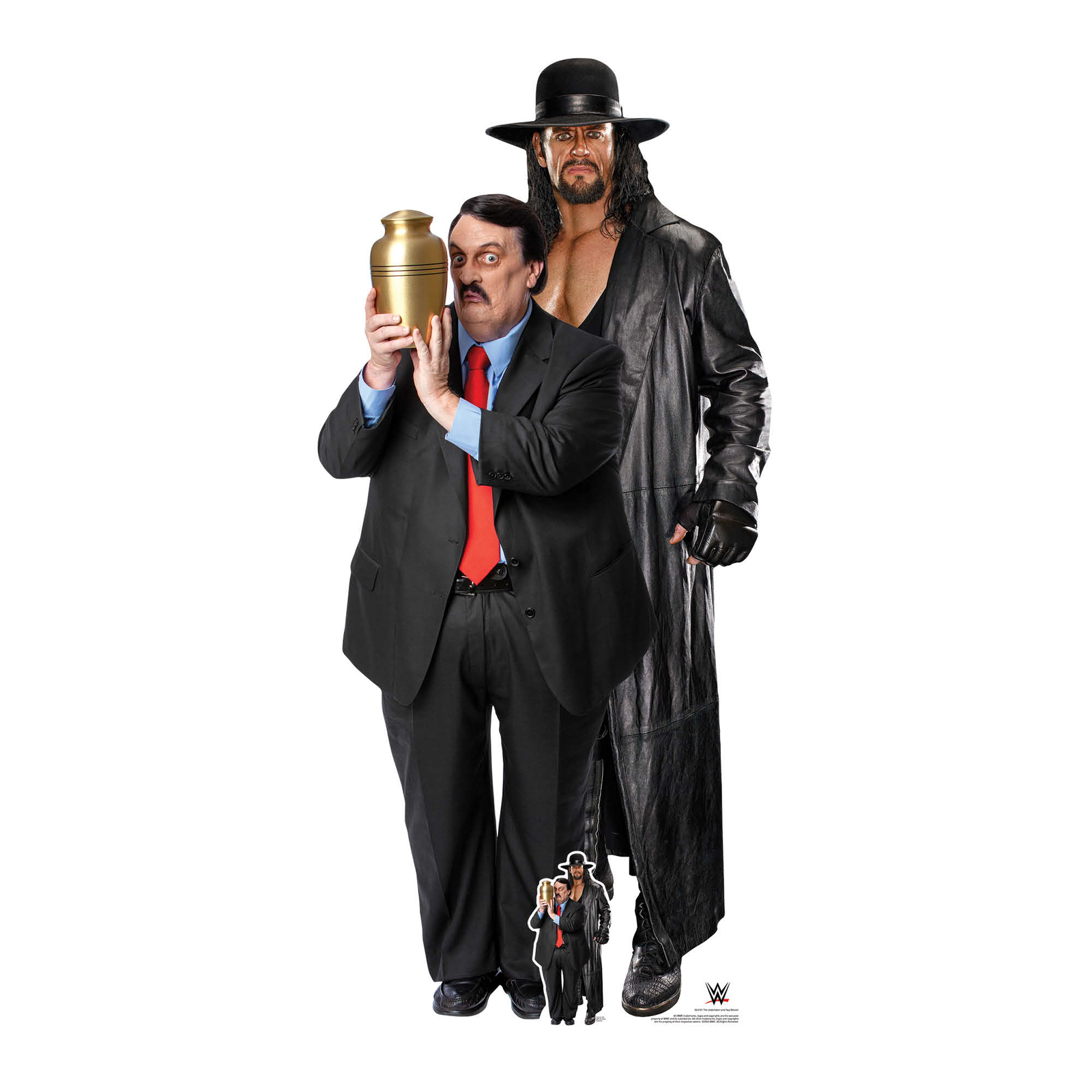 The Undertaker and Paul Bearer WWE Lifesize Cardboard Cutout FREE Mini Standee
