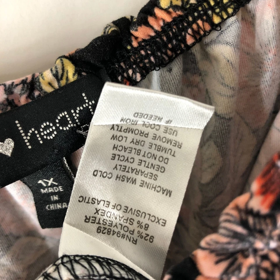 Derek Heart Plus Floral Off Shoulder Jumpsuit Colorful Size 1X - Image 4 of 4