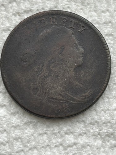 1798 Stil 1 Haar drapierte Büste großer Cent. S157 Fine