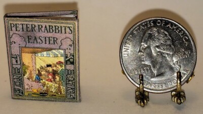 1:12 SCALE MINIATURE BOOK PETER RABBIT S EASTER DOLLHOUSE SCALE