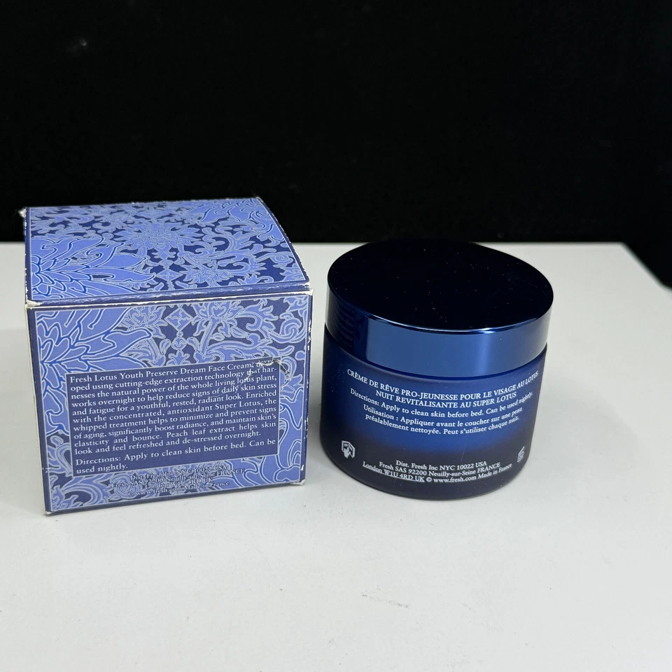 Crema facial Fresh Lotus Youth Preserve Dream recuperación nocturna 1,6 oz nueva en caja Foto 3 de 4