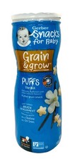 Gerber Snack for Baby Grain  Grow Vanilla Puffs 1.48 oz