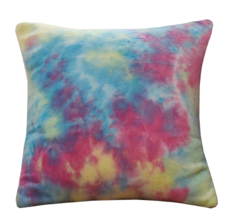 Rainbow Tie Dye Teddy Bear Sherpa Fleece Cosy Duvet Cover Sets /Sheets /Cushions - Image 4 of 4