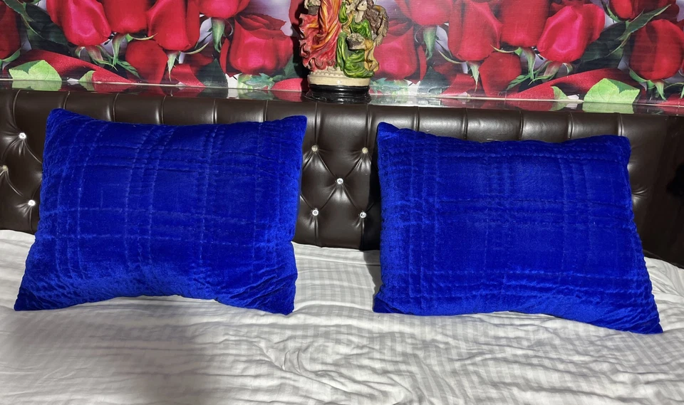 Royal blue velvet quilt king velvet blanket velvet comforter queen bedding set - Image 2 of 4