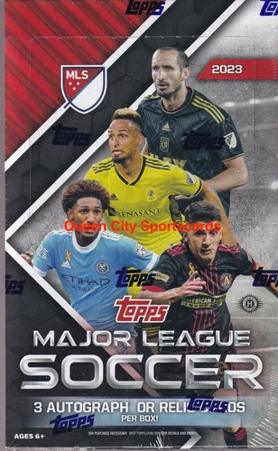 2023 Topps MLS Major League Soccer Factory Sealed Hobby Box