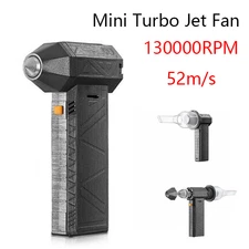 130000 RPM Mini Turbo Jet Fan 52m/s Portable Air Duster Powerful Jet Blower U8O7