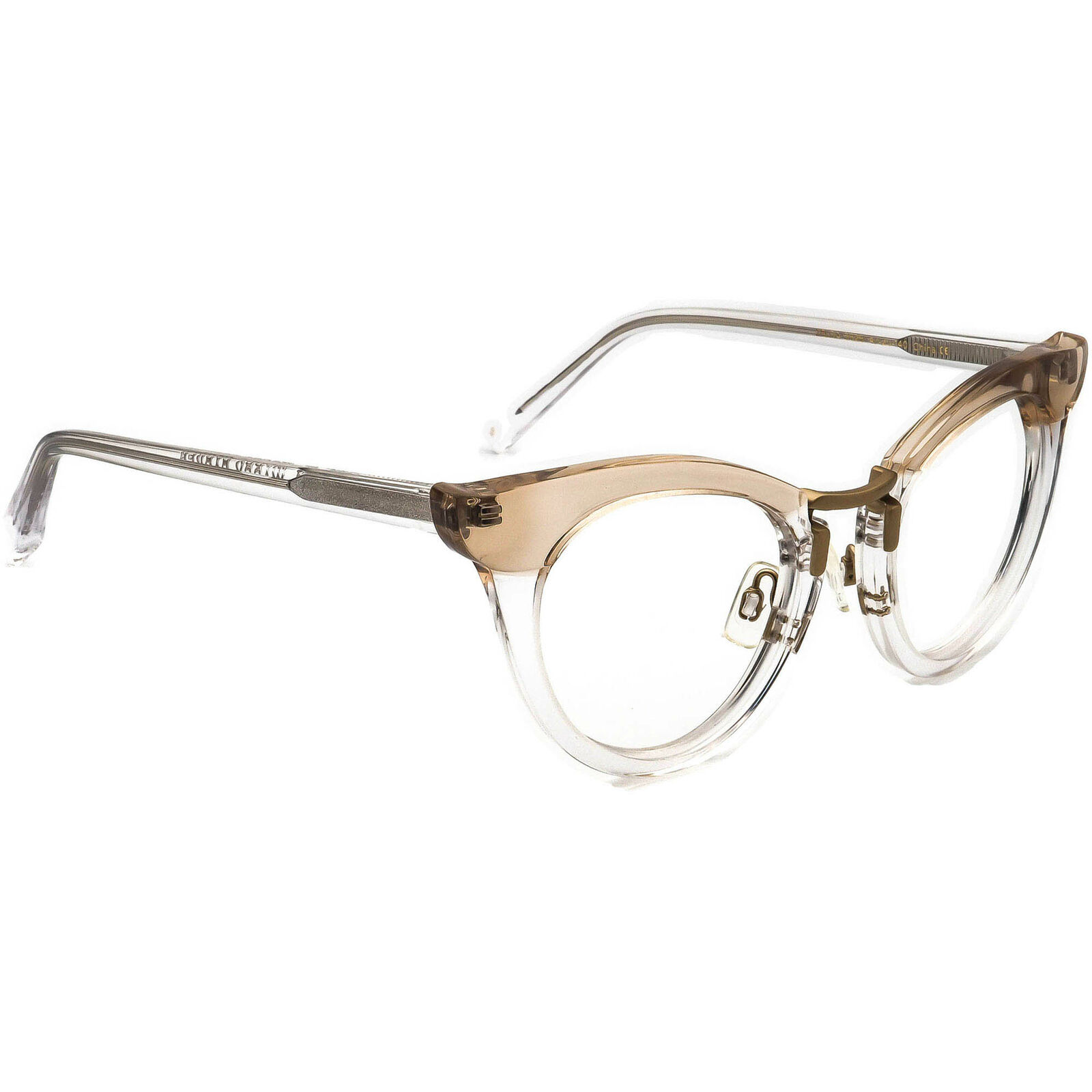 Warby Parker Eyeglasses Zelda 3526 Leith Brown/Clear Cat Eye Frame 47[]20 140