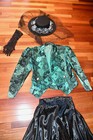Victorian Edwardian Inspired Outfit Top Jacket Skirt Hat Sz M/L — photo 5