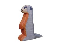 Holzfigur ErdmäNnchen Holzwald Spielfiguren Aus Holz Handbemalt Und Geschnitzt