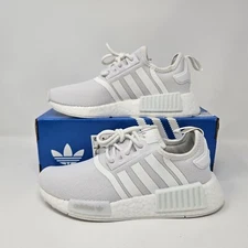 Adidas NMD_R1 Primeblue J 'White/Grey' / H02334 / Size 6 Youth - 7 Wmns